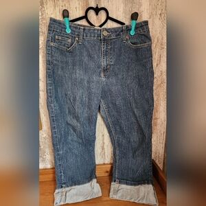 Merona Blue Ankle Cropped Jeans with Classic Style 14/16
